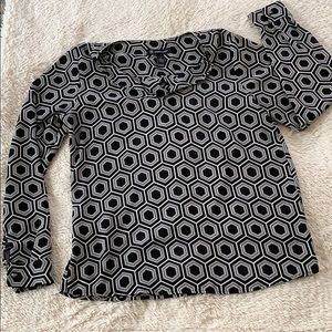 Black and white patterned shirt